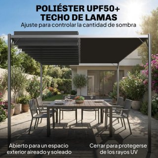 Pérgola de Jardín 3x4m UPF 50+