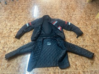 Chaqueta de Moto 4 Estaciones Negra/Roja TALLA L