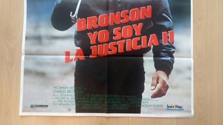 Cartel Original Yo Soy La Justicia II (1987)