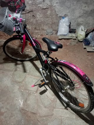 Bicicleta Btwin niña rosa 24