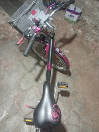 Bicicleta Btwin niña rosa 24