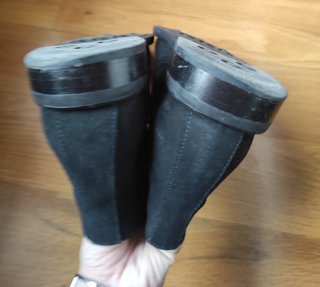 Scarpe da uomo nere con lacci in pelle scamosciata taglia 46
