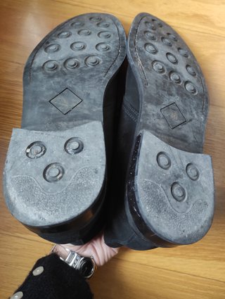Scarpe da uomo nere con lacci in pelle scamosciata taglia 46