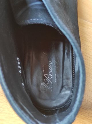 Scarpe da uomo nere con lacci in pelle scamosciata taglia 46