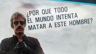 Cartel original Los valientes visten de negro