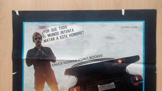 Cartel original Los valientes visten de negro
