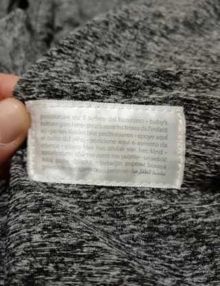 Marsupio Boppy ComfyFit neonato grigio