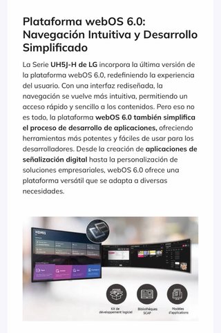 Pantalla LG 65 pulgadas