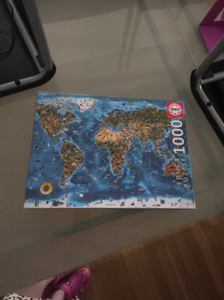 Puzzle Educa 1000 piezas Mapa del Mundo