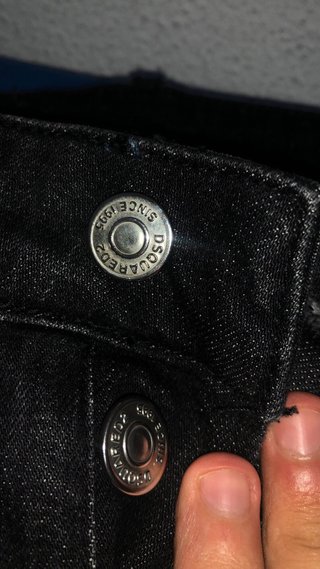 Pantalones Dsquared2 Negros Desgastados