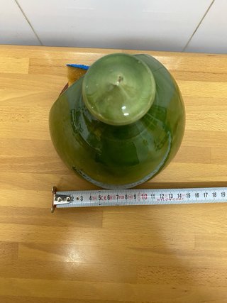 Jabonera cerámica vintage verde