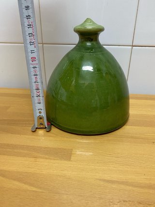 Jabonera cerámica vintage verde