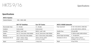 Altavoces 5.1 Harman Kardon HKTS 9 Negro
