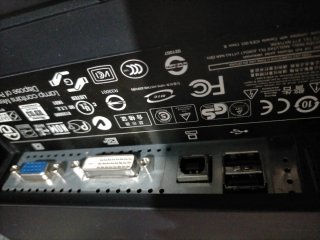 Monitor HP L1750 Plata y Negro