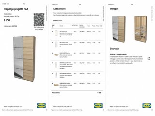 Armadio IKEA PAX 150x236 ante scorrevoli specchio