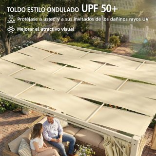 Pérgola Jardín 3x4m UPF 50+ Beige