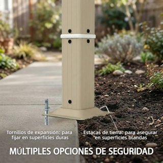 Pérgola Jardín 3x4m UPF 50+ Beige