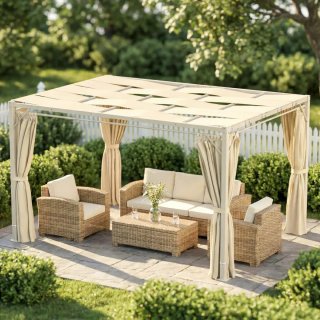 Pérgola Jardín 3x4m UPF 50+ Beige