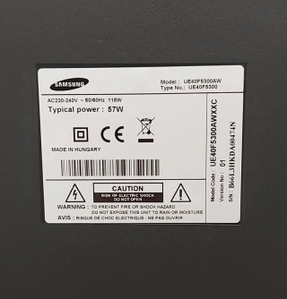 Samsung Smart TV 40 UE40F5300AWXXC