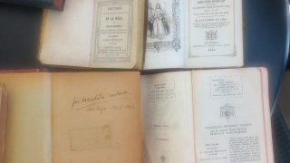 Lote de 8 libros antiguos del siglo 19