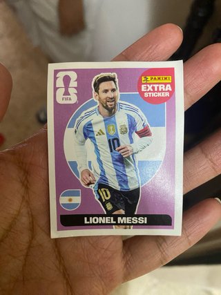 Cromo Messi Mundial Extra Sticker Panini