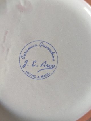 3 Piatti in Ceramica Granadina J.E.Arco