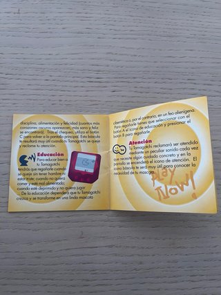 Manual Tamagotchi Bandai España 1997