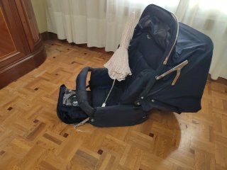 Carrito bebé clásico: silla, cuco y sombrilla