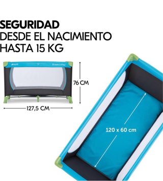 Cuna de viaje Hauck Dream N Play azul