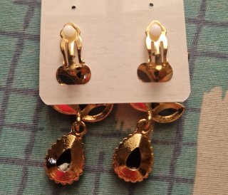 Orecchini donna neri e oro