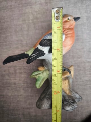 Figura pájaro pinzón cerámica años 80
