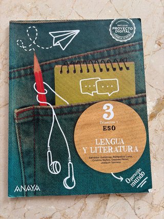 Libros de lengua 3°ESO ANAYA