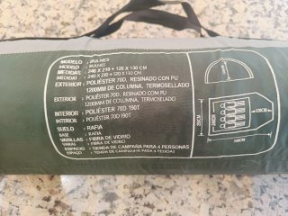 Tienda de campaña 4 personas Boomerang