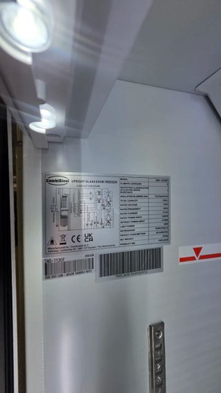 Congelador Vertical Cristal 3 Puertas