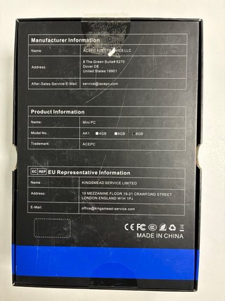 Mini PC Acepc AK1 Negro