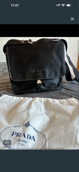 Bolso bandolera Prada negro