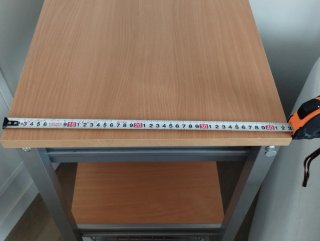 Mueble auxiliar cocina 2 cajones, cestas y ruedas