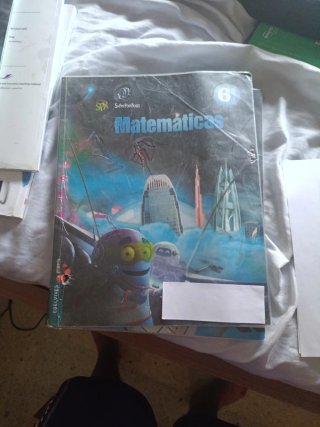 3 libros de Matemáticas de 6xto de primaria.