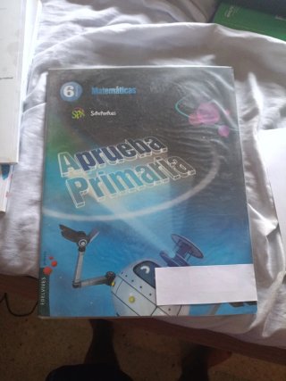 3 libros de Matemáticas de 6xto de primaria.