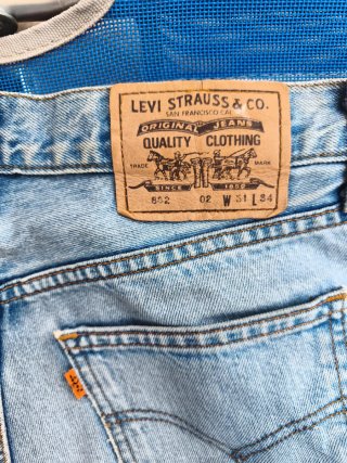 Levi's Vaqueros Cortos Azules W31, Talla S