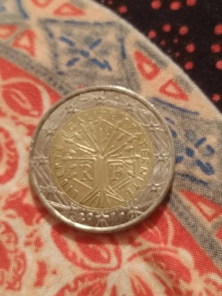 Moneda 2 Euros Francia Árbol Genealógico