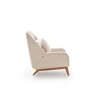 Butaca nórdica beige cómoda