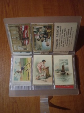 Lote de cromos y publicidad antigua
