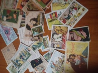 Lote de cromos y publicidad antigua