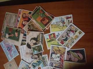 Lote de cromos y publicidad antigua