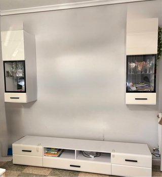 Mueble de salón blanco moderno