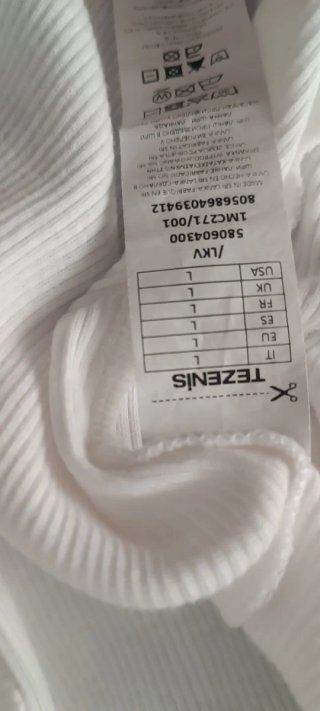 Camiseta tirantes Tezenis mujer blanca Talla L