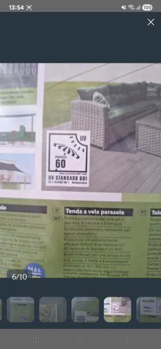 Toldo parasol  sin estrenar