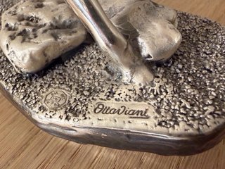 Scultura Cavalli Ottaviani Vintage Argento