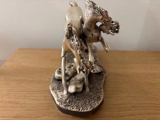 Scultura Cavalli Ottaviani Vintage Argento